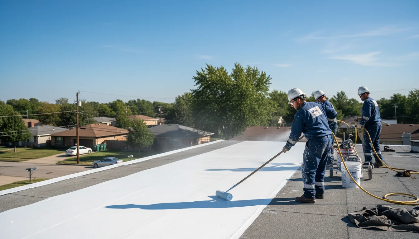 Commercial roof coating in Lisbon, LA near me